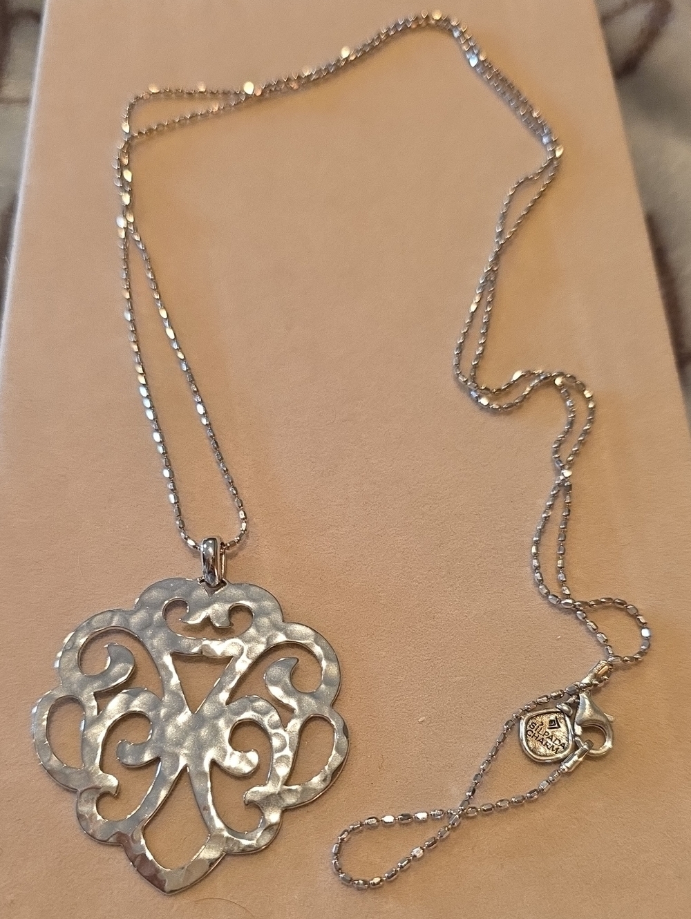 Silpada Eden Sterling Silver Filigree Pendant Necklace